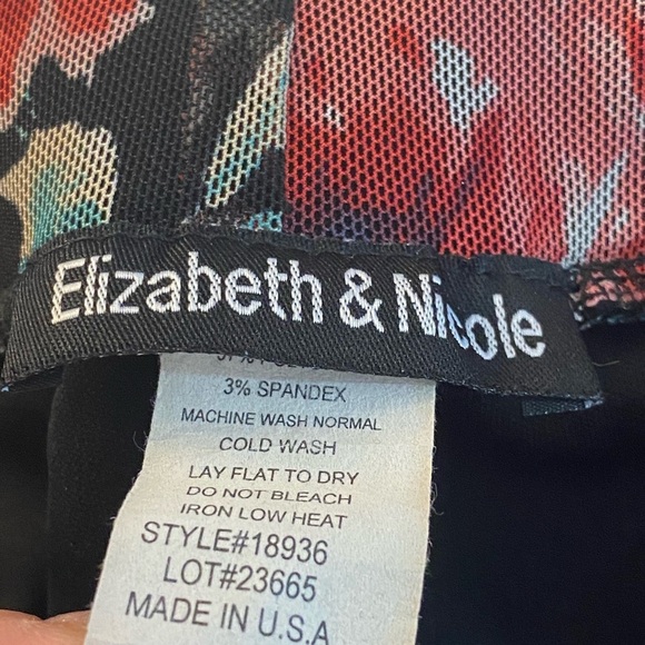 Elizabeth & Nicole Floral Skirt Size XL - Picture 6 of 7